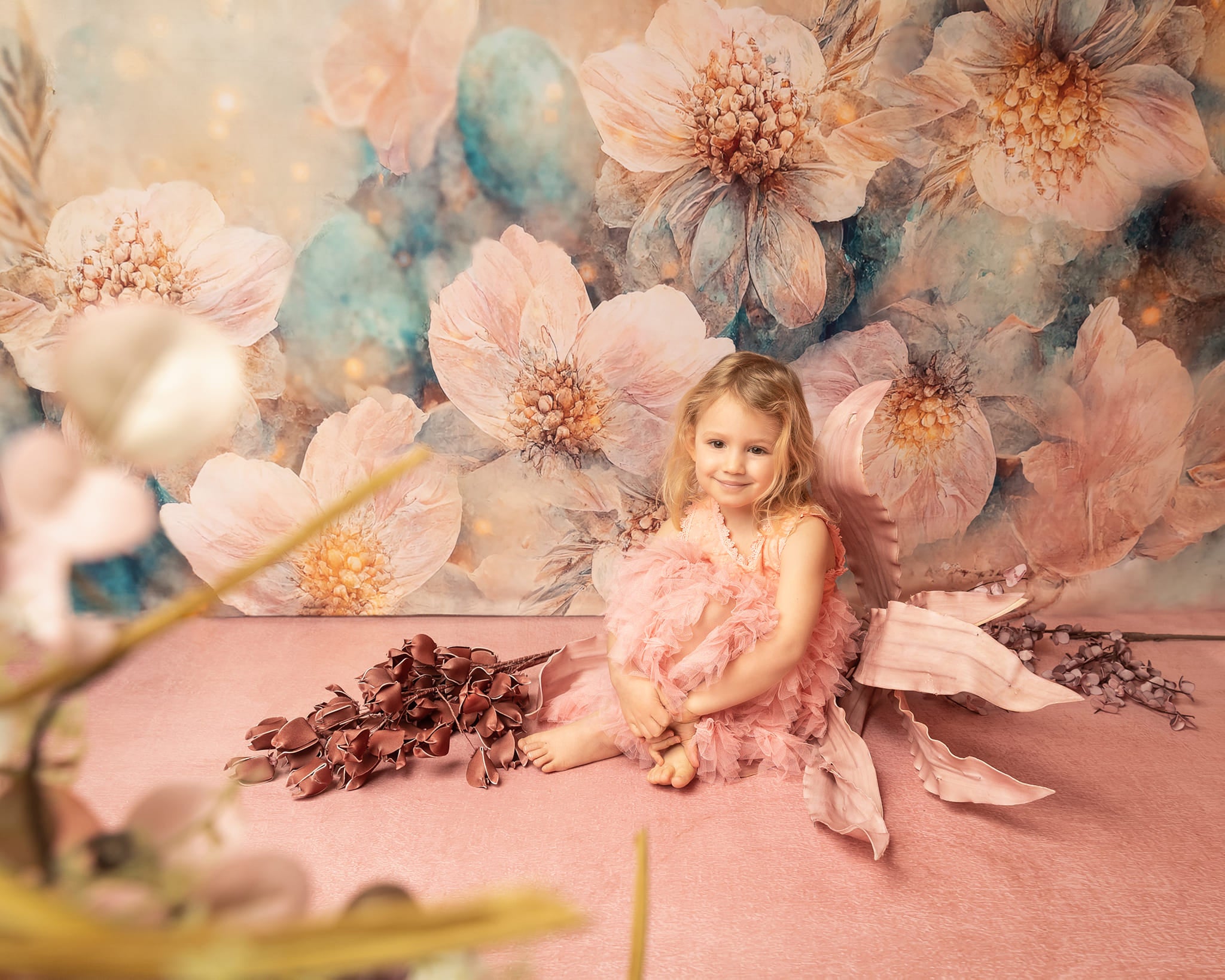 Kate Frühling Fine Art Malerei blühende Blume Hintergrund für die Fotografie - Kate Backdrop.de