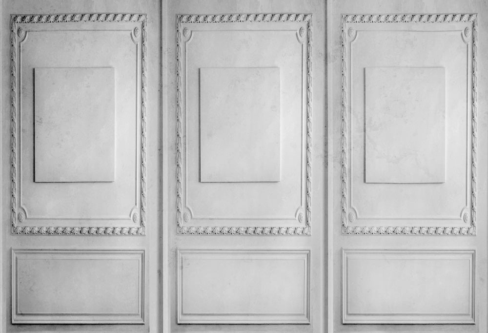 Kate Retro Wall Weiß Grau Hintergrund von Kate - Kate Backdrop.de