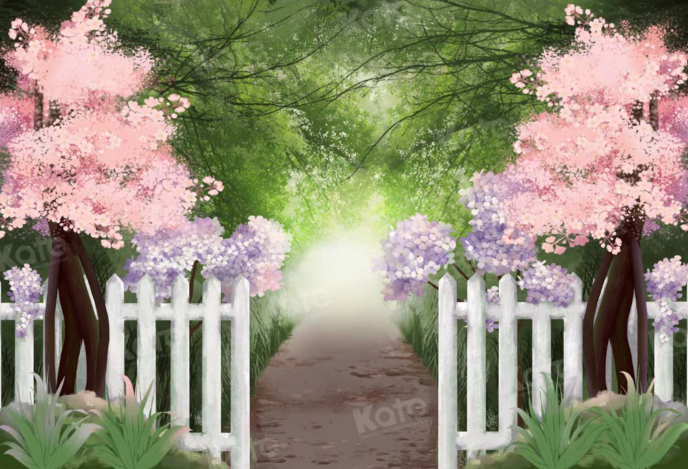 Kate Fine Art Painting Garten Weg Wald Hintergrund von GQ - Kate Backdrop.de