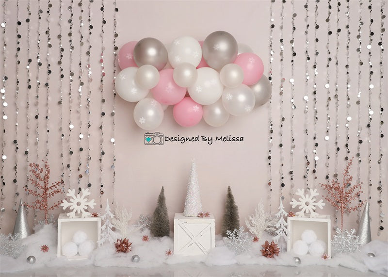 Kate Rosa Winter-Wunderland-Hintergrundkulisse von Melissa King - Kate Backdrop.de