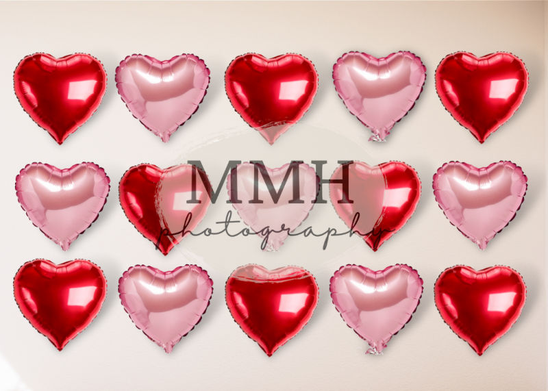 Kate I HEART You-Valentinstag Herz-Hintergrund von Melissa McCraw-Hummer