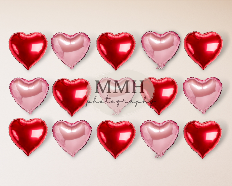 Kate I HEART You-Valentinstag Herz-Hintergrund von Melissa McCraw-Hummer - Kate Backdrop.de