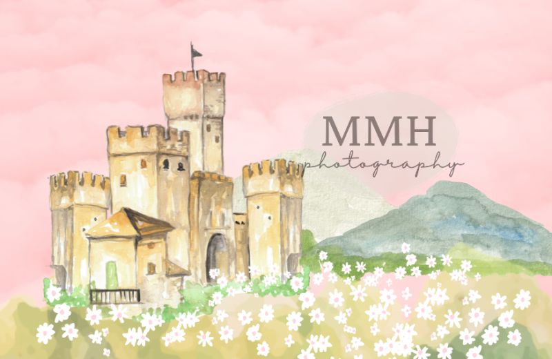 Kate Once Upon a Time-Princess Castle Hintergrund von Melissa McCraw-Hummer - Kate Backdrop.de