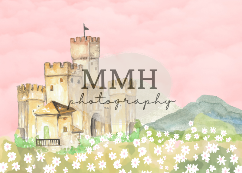 Kate Once Upon a Time-Princess Castle Hintergrund von Melissa McCraw-Hummer - Kate Backdrop.de