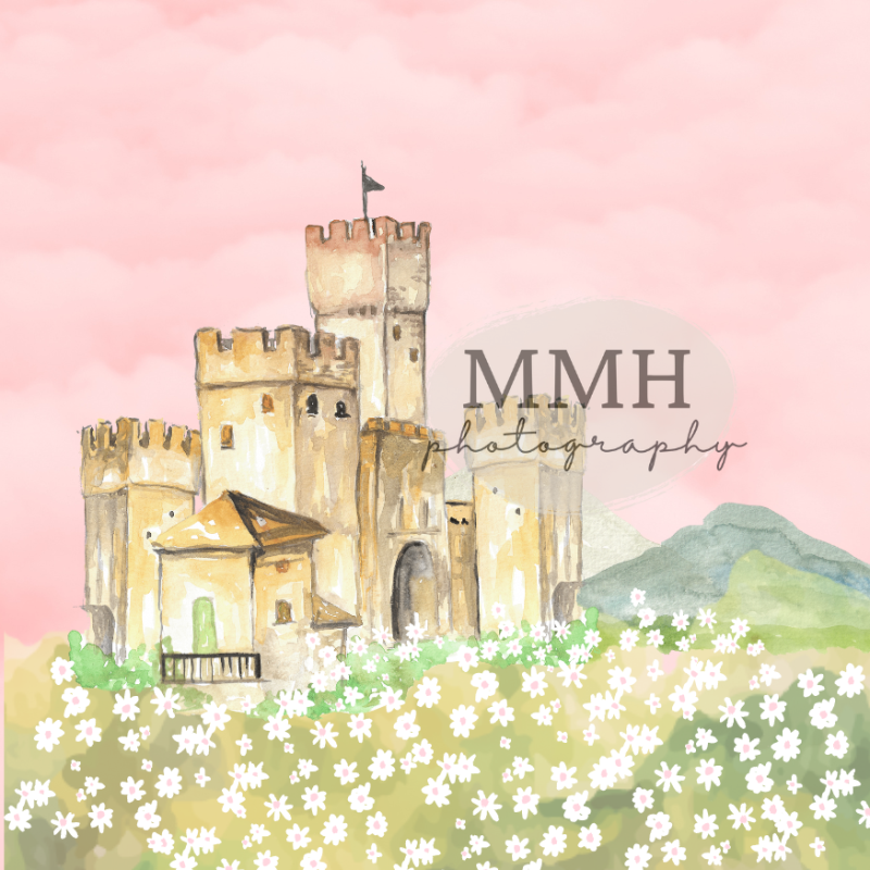 Kate Once Upon a Time-Princess Castle Hintergrund von Melissa McCraw-Hummer - Kate Backdrop.de