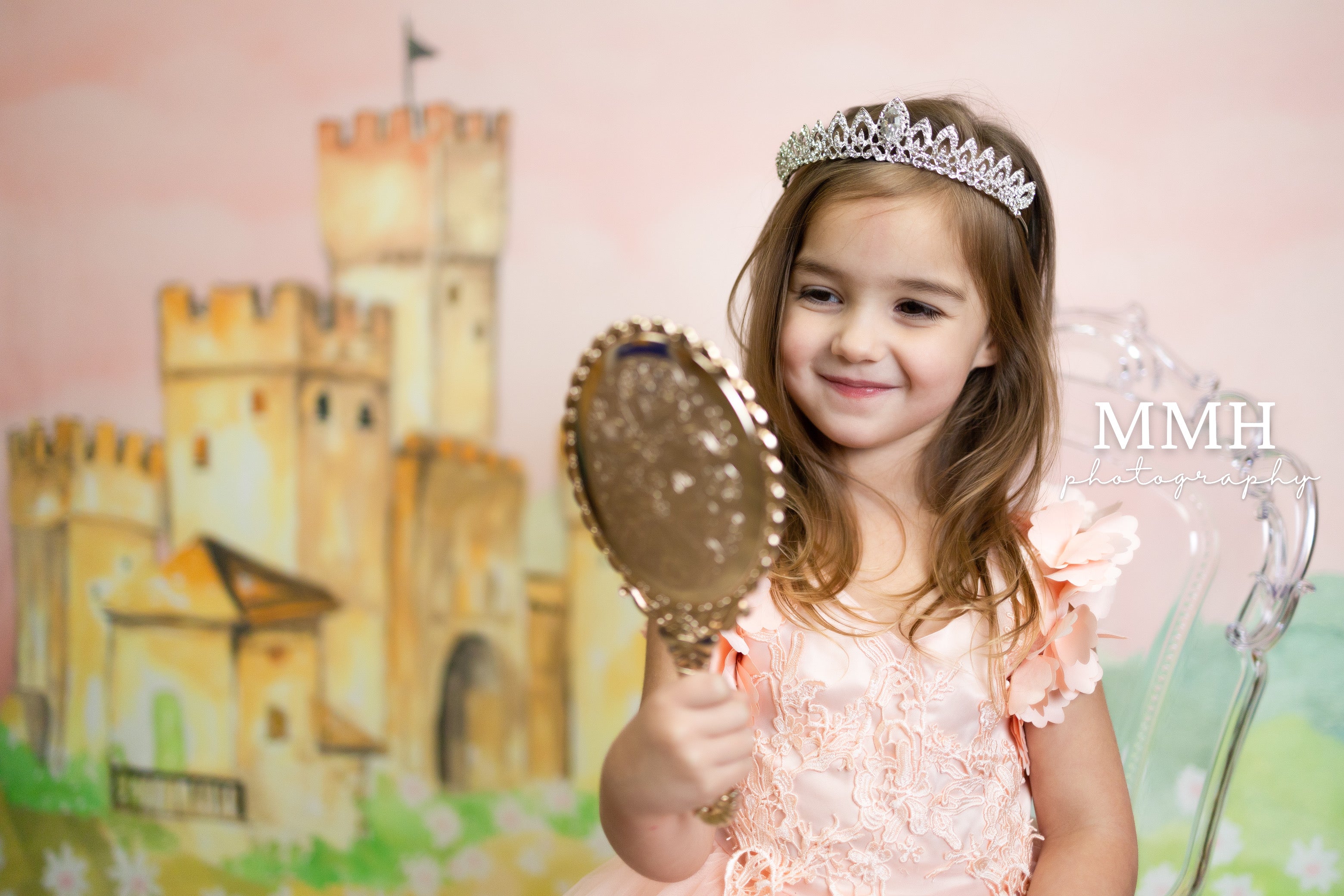 Kate Once Upon a Time-Princess Castle Hintergrund von Melissa McCraw-Hummer - Kate Backdrop.de