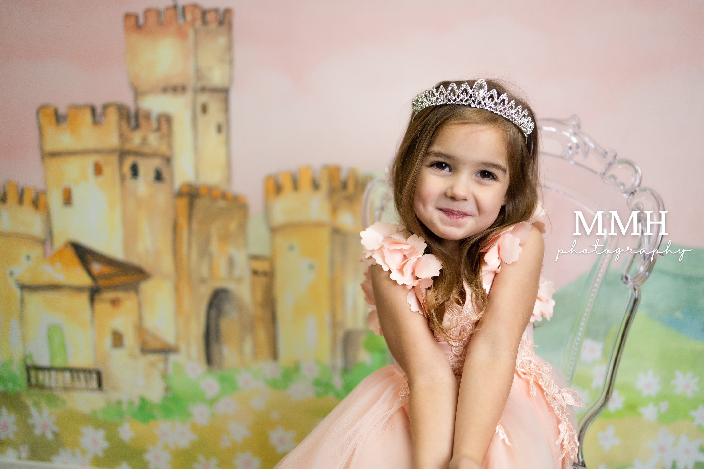Kate Once Upon a Time-Princess Castle Hintergrund von Melissa McCraw-Hummer - Kate Backdrop.de