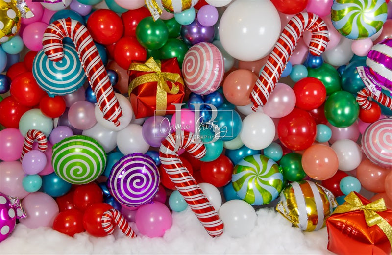 Kate Weihnachten Ballon Wandhintergrund von JB Fotografie - Kate Backdrop.de