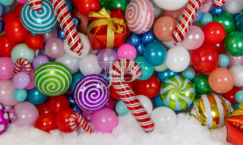 Kate Weihnachten Ballon Wandhintergrund von JB Fotografie - Kate Backdrop.de