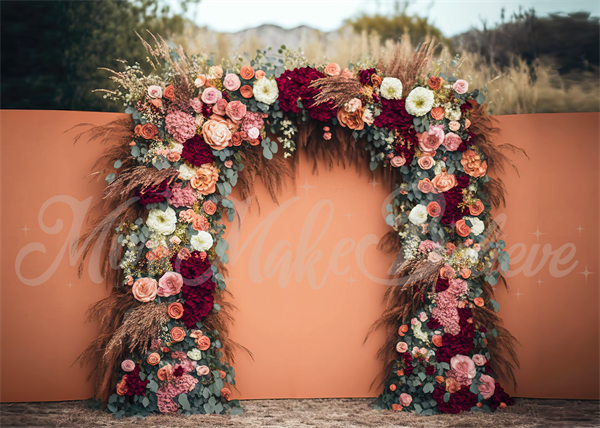 Kate Gemalt Boho Freigeist draußen Floral Hintergrund von Mini MakeBelieve - Kate Backdrop.de