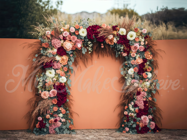 Kate Gemalt Boho Freigeist draußen Floral Hintergrund von Mini MakeBelieve - Kate Backdrop.de
