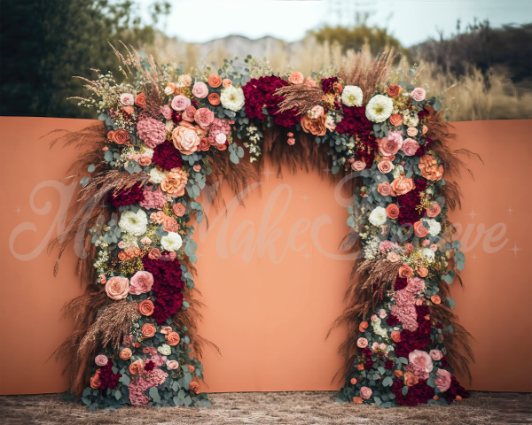 Kate Gemalt Boho Freigeist draußen Floral Hintergrund von Mini MakeBelieve - Kate Backdrop.de