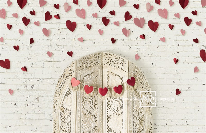 Kate Boho Valentinstag Kopfbrett Hintergrund von Mandy Ringe Photography - Kate Backdrop.de
