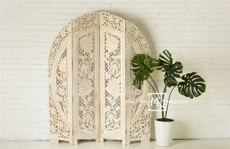 Kate Einfacher Boho-Schirm und Pflanzen-Hintergrund von Mandy Ringe Photography - Kate Backdrop.de