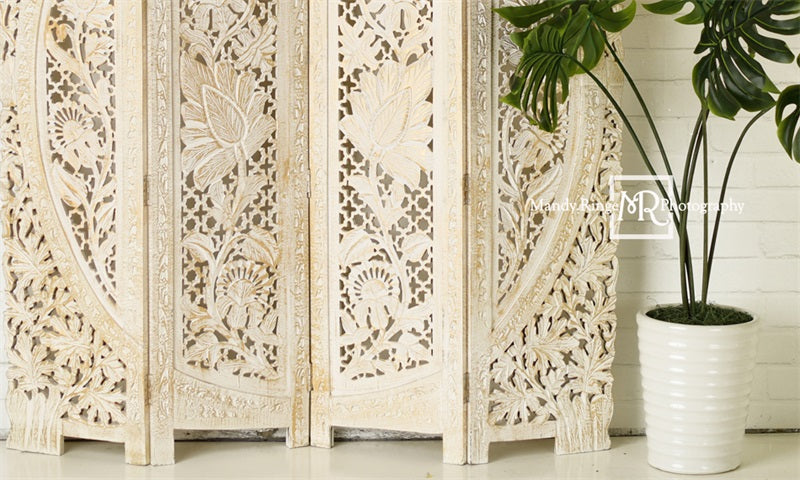 Kate Einfacher Boho-Schirm und Pflanzen-Hintergrund von Mandy Ringe Photography - Kate Backdrop.de