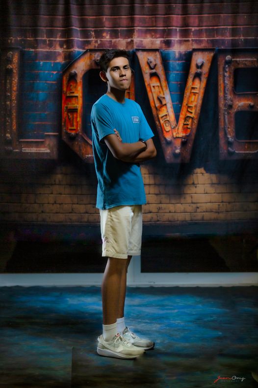 Kate Valentinstag Industrielle Liebesbriefe auf Distressed Ziegel Wand Hintergrund von Mini MakeBelieve - Kate Backdrop.de