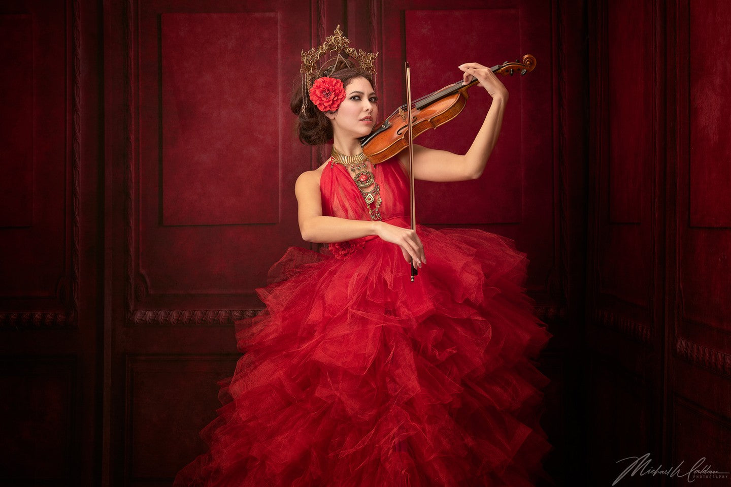 Kate Retro Rot Wandhintergrund von Kate - Kate Backdrop.de