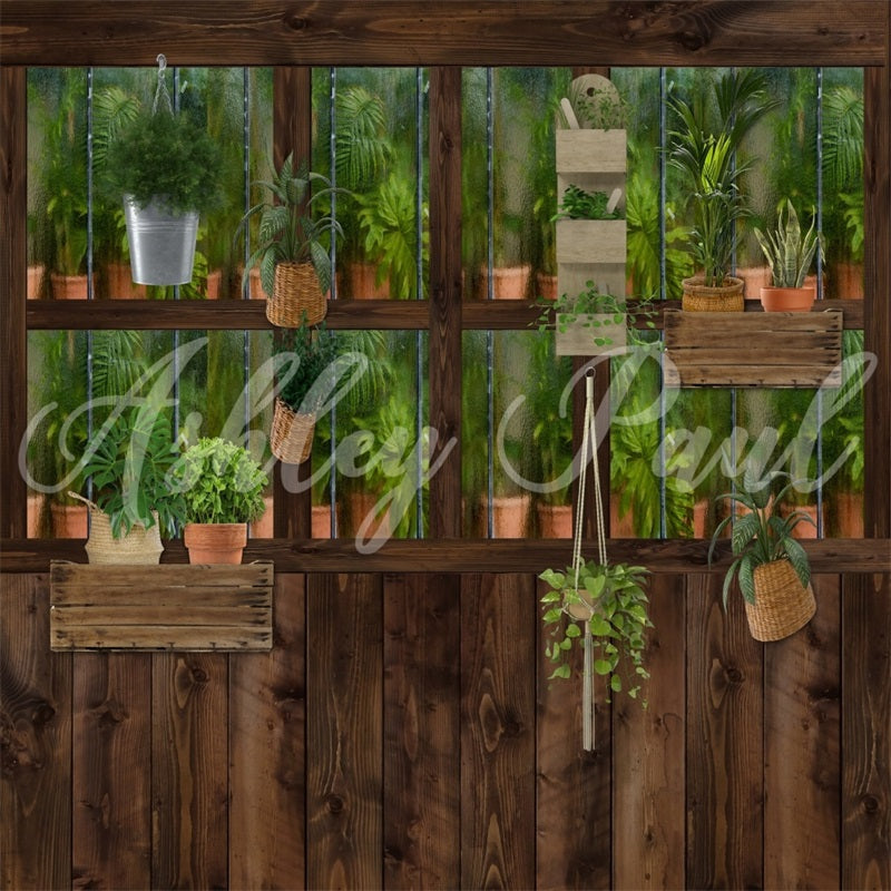 Kate Holz-Pflanzen-Hintergrund von Ashley Paul - Kate Backdrop.de