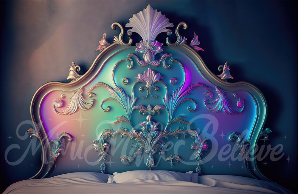 Kate Schillernde verschnörkelte Valentine Boudoir Kopfteil Hintergrund von Mini MakeBelieve