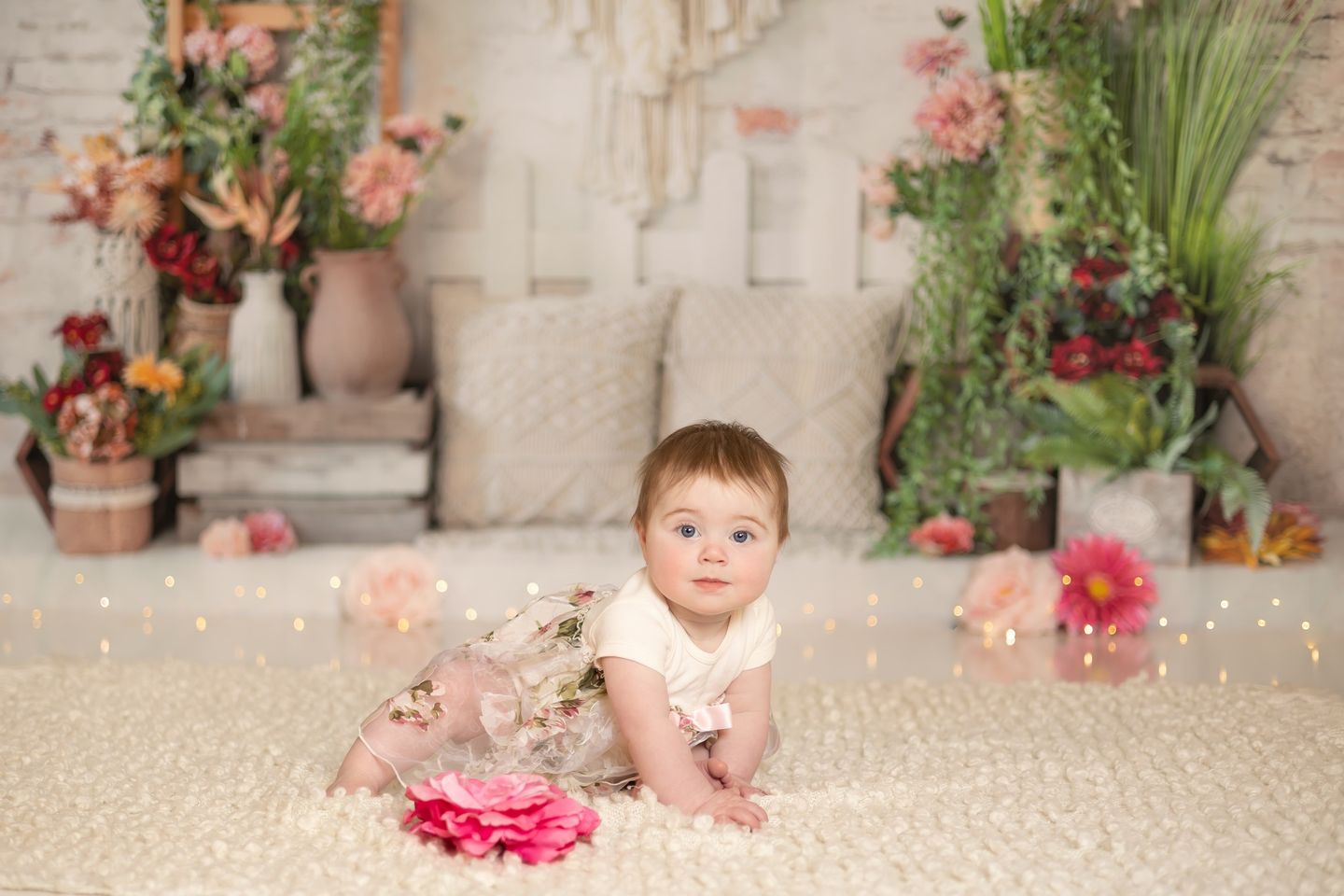 Kate Frühling Boho Blume Hintergrund von Emetselch - Kate Backdrop.de