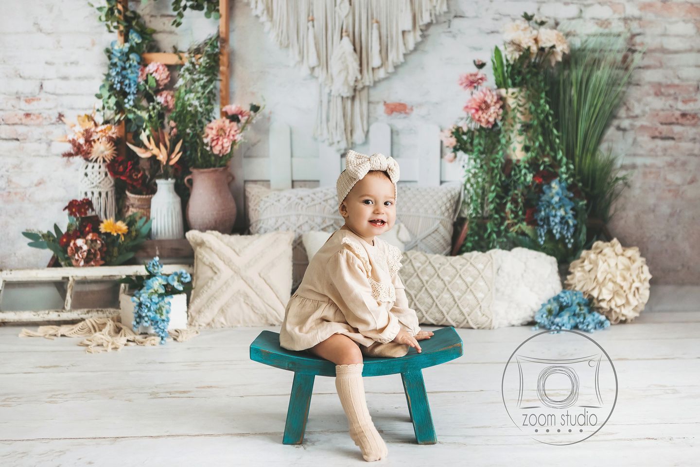 Kate Frühling Boho Blume Hintergrund von Emetselch - Kate Backdrop.de