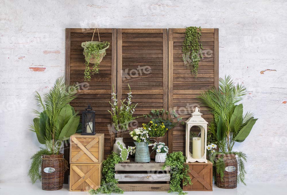 Kate Frühling schirm Grünpflanzen Hintergrund von Emetselch - Kate Backdrop.de