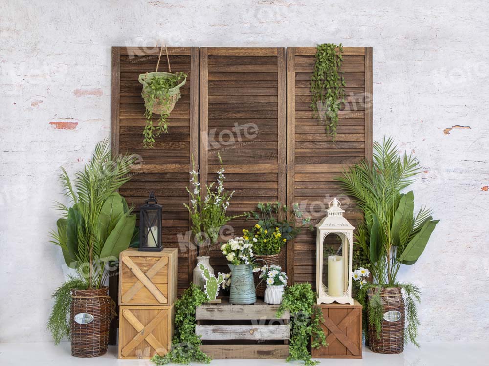 Kate Frühling schirm Grünpflanzen Hintergrund von Emetselch - Kate Backdrop.de