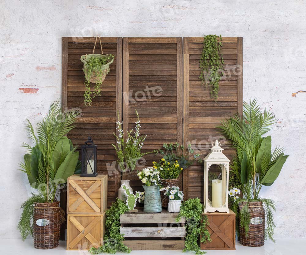 Kate Frühling schirm Grünpflanzen Hintergrund von Emetselch - Kate Backdrop.de