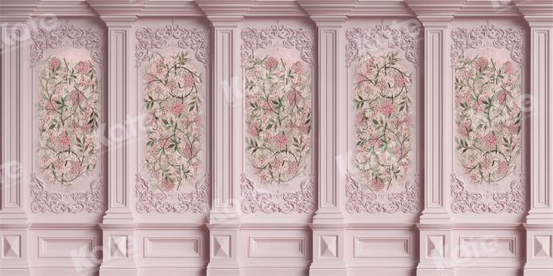 Kate Rosa Vintage Floral Wandhintergrund für Fotografie