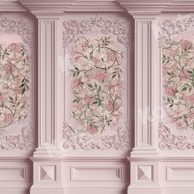 Kate Rosa Vintage Floral Wandhintergrund für Fotografie