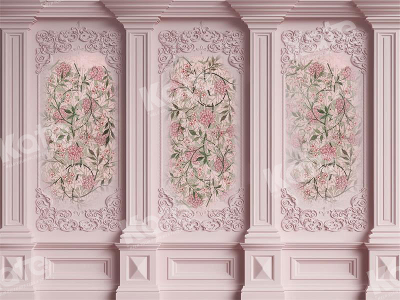 Kate Rosa Vintage Floral Wandhintergrund für Fotografie