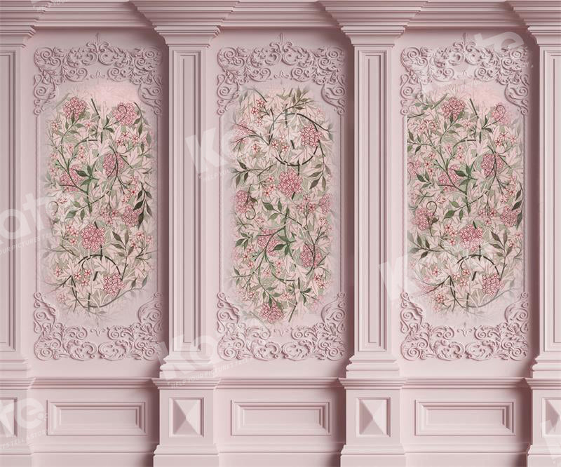 Kate Rosa Vintage Floral Wandhintergrund für Fotografie