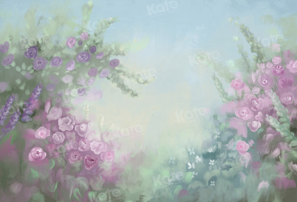 Kate Feiner handgemalter Blumenhintergrund von GQ - Kate Backdrop.de