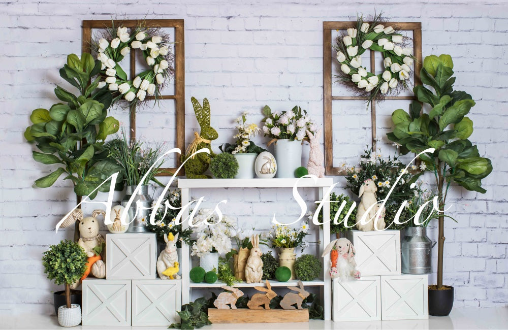 Kate Ostern Greens Hintergrund von Abbas Studio - Kate Backdrop.de