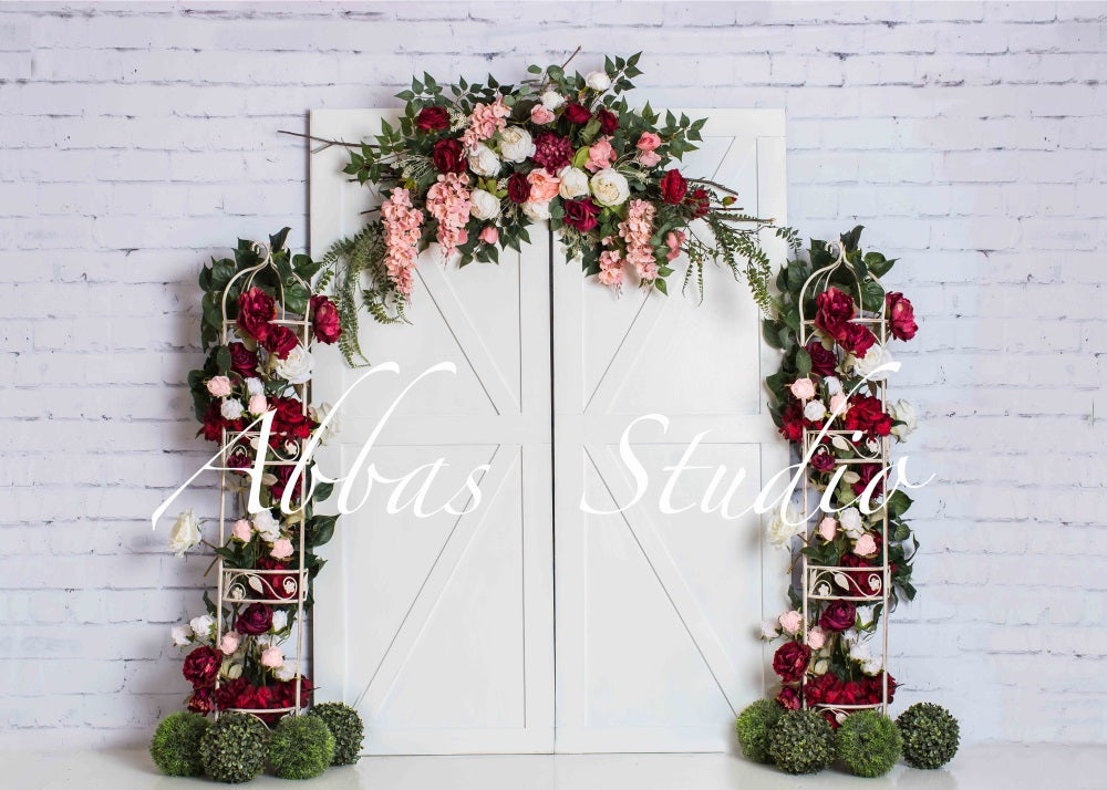 Kate Floral Frühling Tür Hintergrund von Abbas Studio - Kate Backdrop.de