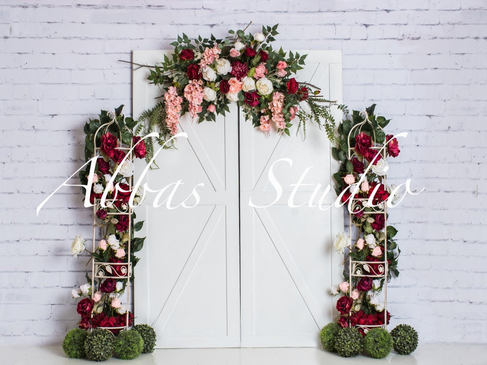 Kate Floral Frühling Tür Hintergrund von Abbas Studio - Kate Backdrop.de