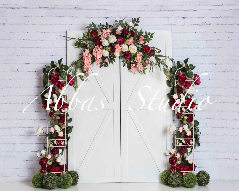 Kate Floral Frühling Tür Hintergrund von Abbas Studio - Kate Backdrop.de