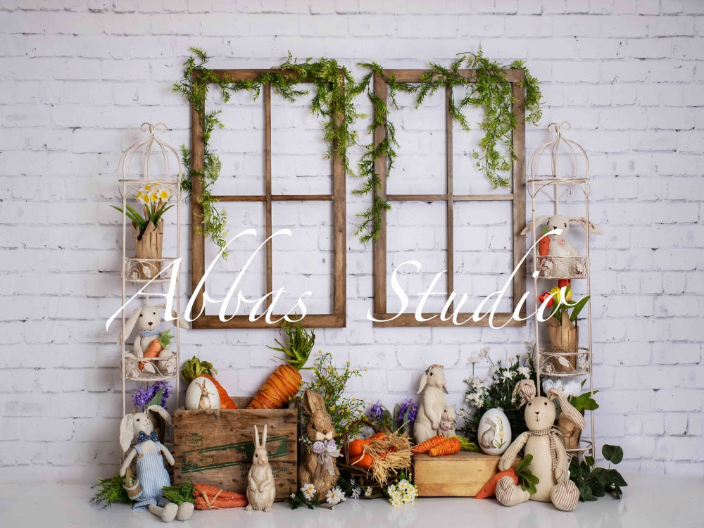 Kate Osterhase Garten Wandhintergrund von Abbas Studio - Kate Backdrop.de