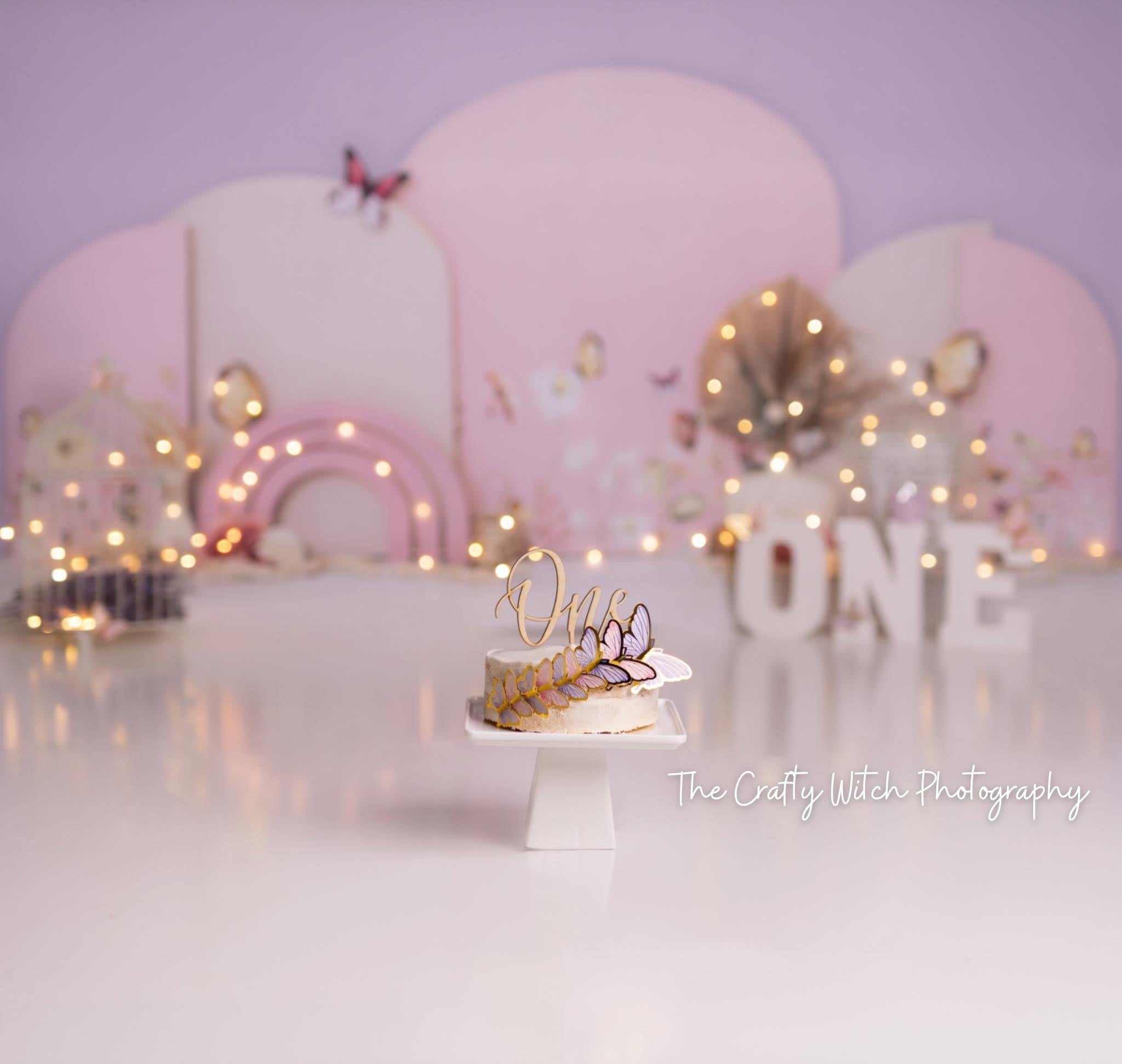 Kate Party Cake Smash Lila Hintergrundkulisse von Ashley Paul - Kate Backdrop.de