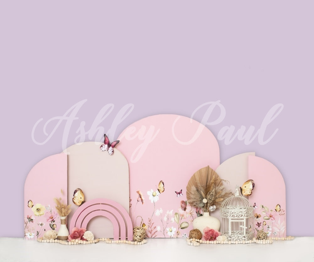 Kate Party Cake Smash Lila Hintergrundkulisse von Ashley Paul - Kate Backdrop.de