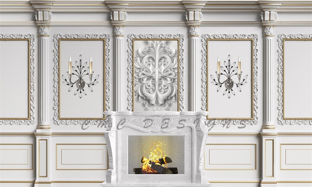 Kate Eleganter Mantel Wandhintergrund von Megan Leigh Photography - Kate Backdrop.de