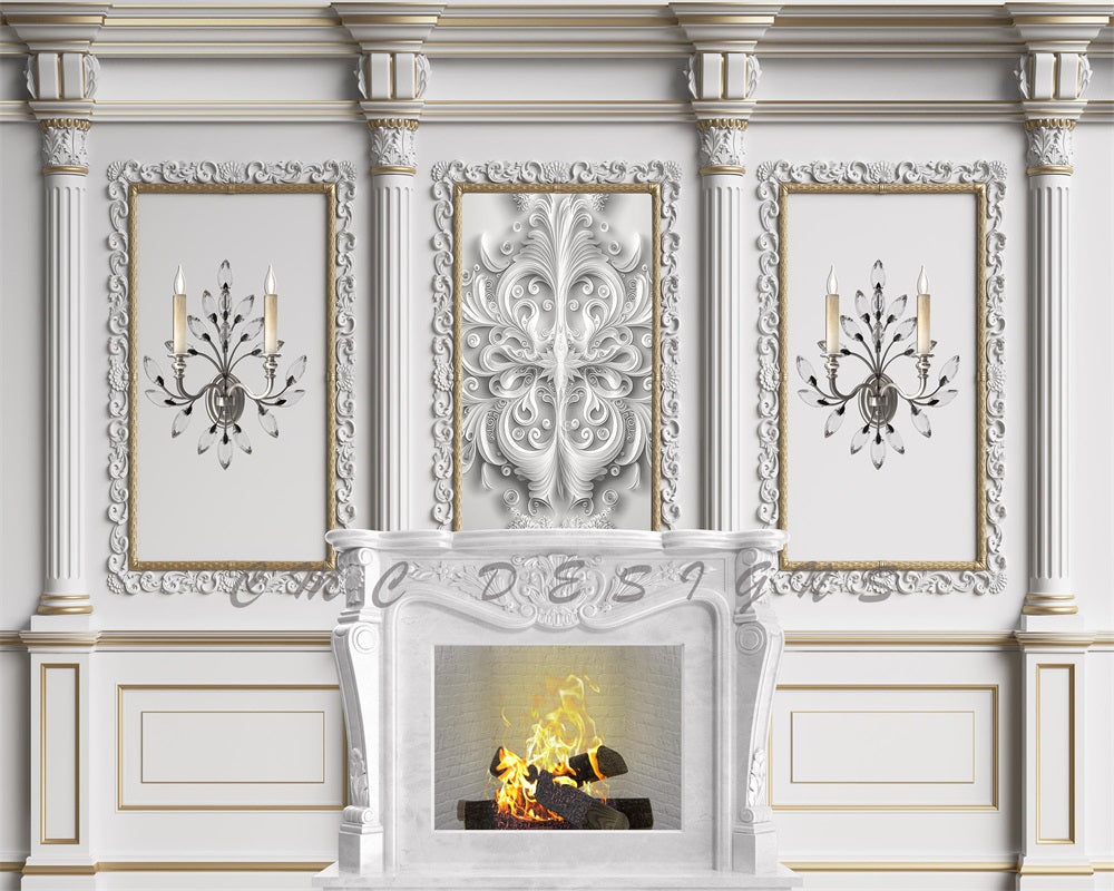 Kate Eleganter Mantel Wandhintergrund von Megan Leigh Photography - Kate Backdrop.de