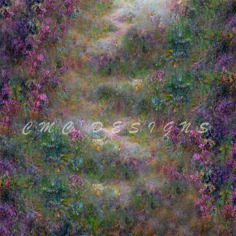 Kate Lavendel-Waldboden-Hintergrund von Candice Compton