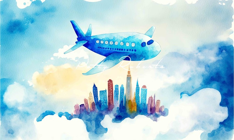 Kate Hoch im Himmel Hintergrund von Patty Roberts - Kate Backdrop.de