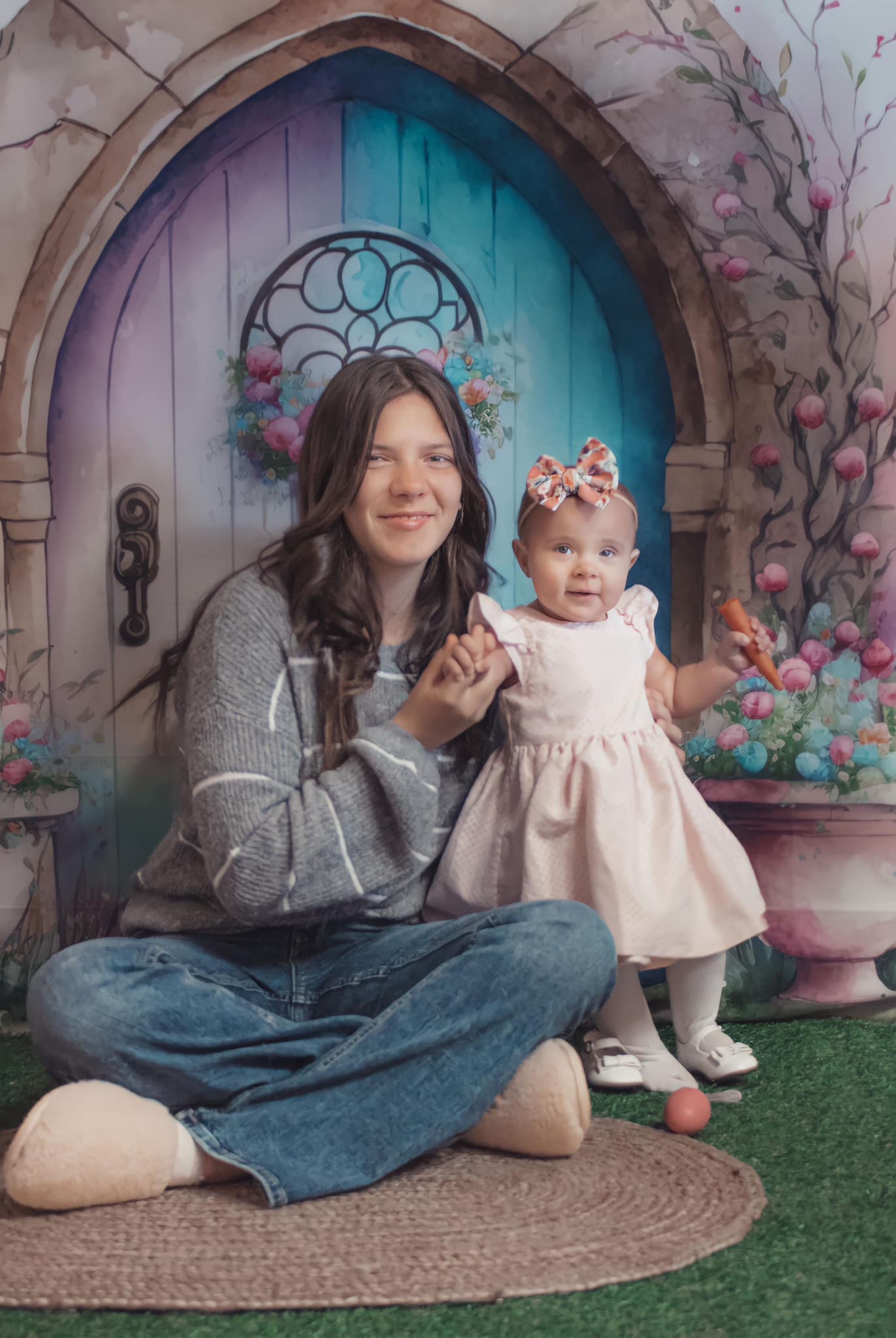 Kate Frühling verzauberte Tür Hintergrund von Patty Roberts - Kate Backdrop.de