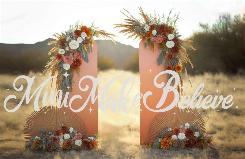 Kate Gemalt Boho Floral Außenwand Panels Hintergrund von Mini MakeBelieve