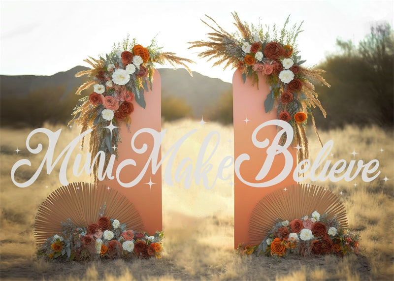 Kate Gemalt Boho Floral Außenwand Panels Hintergrund von Mini MakeBelieve