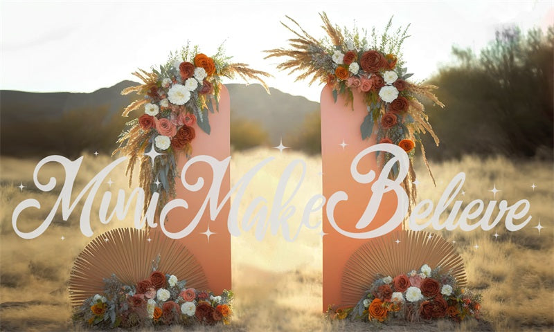 Kate Gemalt Boho Floral Außenwand Panels Hintergrund von Mini MakeBelieve