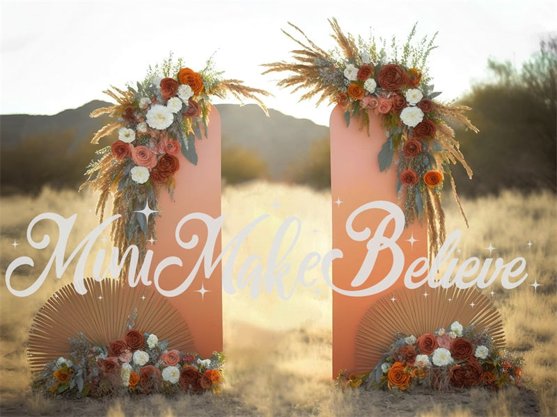 Kate Gemalt Boho Floral Außenwand Panels Hintergrund von Mini MakeBelieve