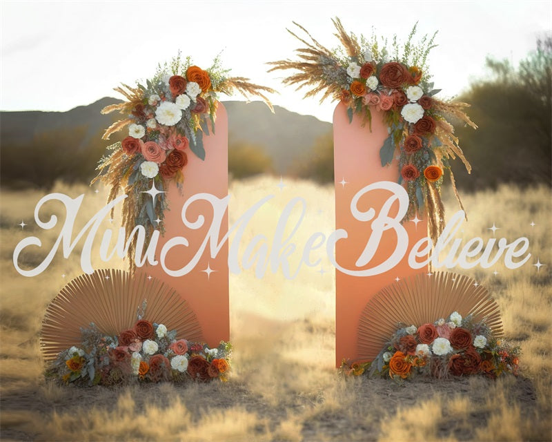 Kate Gemalt Boho Floral Außenwand Panels Hintergrund von Mini MakeBelieve